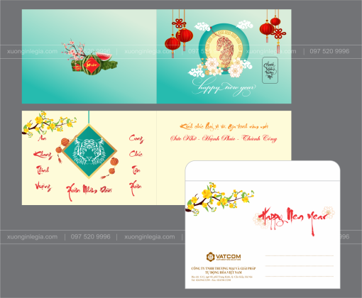 Thiệp tết mẫu đẹp