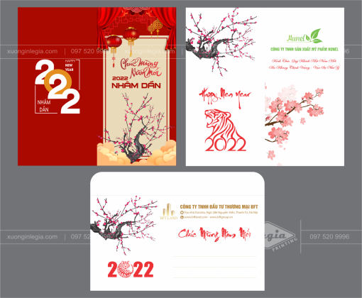 Thiệp tết mẫu đẹp