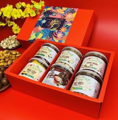 Combo Hộp Quà Tết đẹp nhất thị trường- in Lê Gia