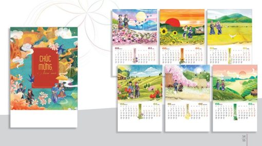 Top 30 mẫu lịch treo tường 2023 đẹp (Mới nhất)