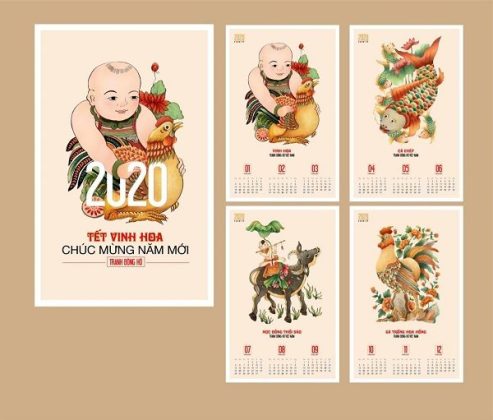 Top 30 mẫu lịch treo tường 2023 đẹp (Mới nhất)