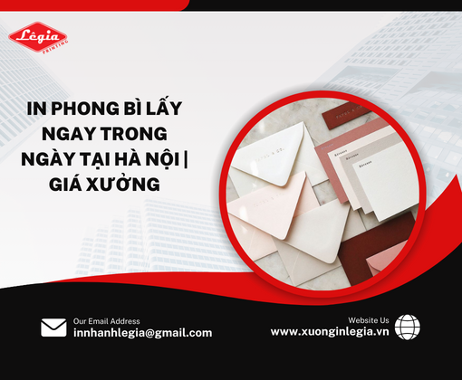 In Phong Bì Lấy Ngay Trong NGày Tại Hà Nội | Giá Xưởng