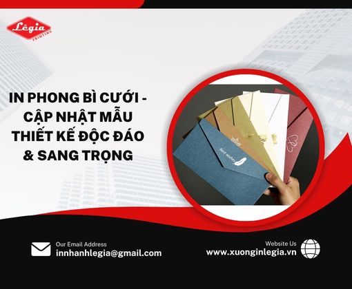 in phong bì cưới