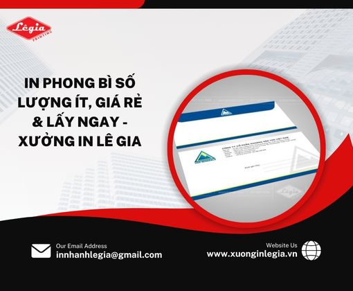 in phong bì số lượng ít