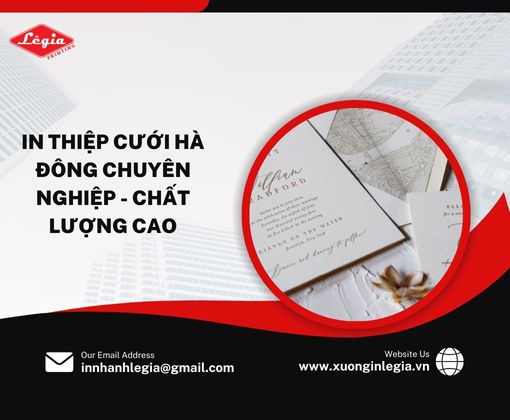 in thiệp cưới Hà Đông