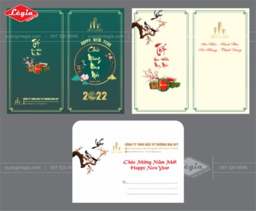 thiết kế thiệp tết Quy cách in thiệp tết theo yêu cầu