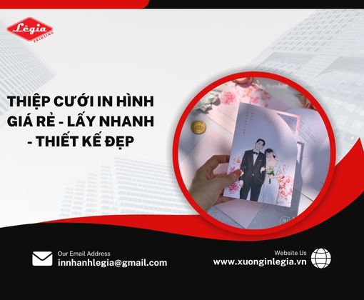 thiệp cưới in hình giá rẻ