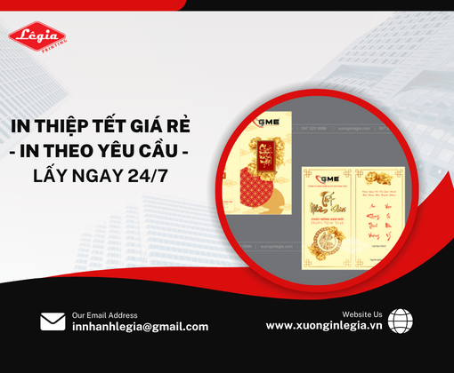 thiệp tết in hình giá rẻ