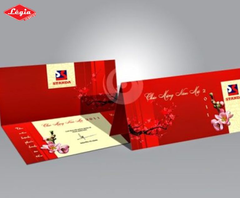 thiết kế thiệp tết chúc tết dành cho các đơn vị doanh nghiệp