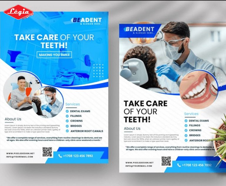 In Tờ Rơi Nha Khoa Chuyên nghiệp với key word cần thiết