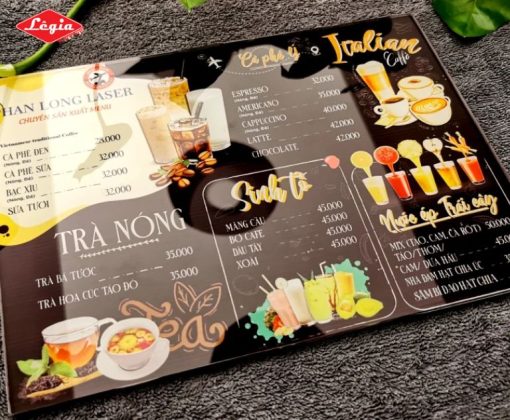 Mẫu In Menu Nhựa Mica Ấn Tượng Không Thể Bỏ Qua