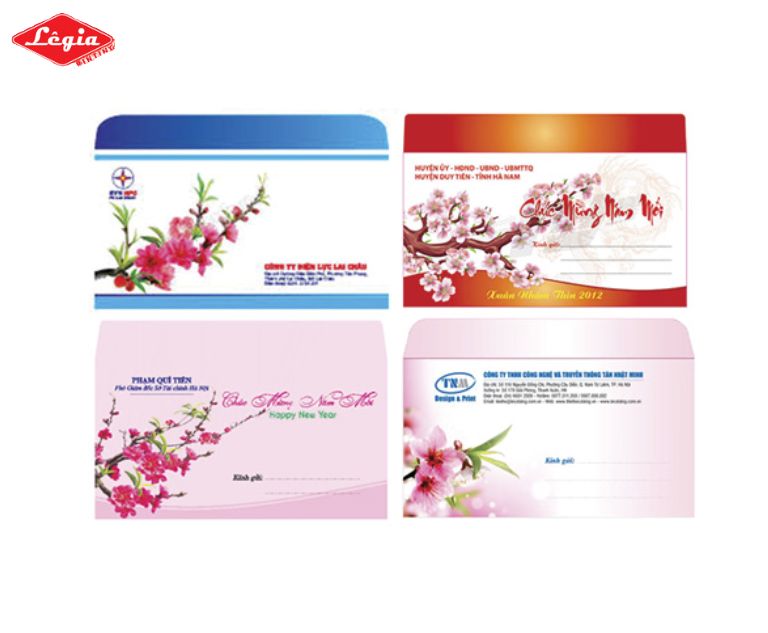 in phong bì tết quận Long Biên In phong bì Tết đẹp, đơn giản