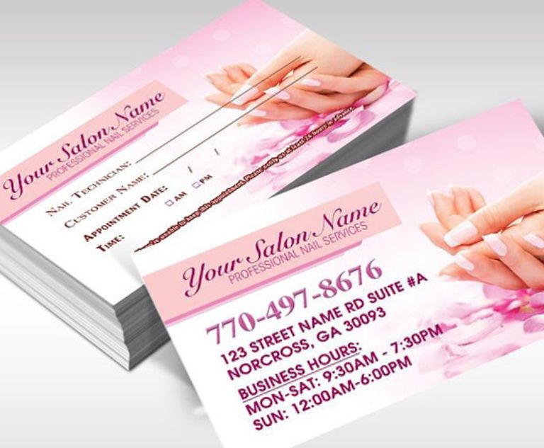 card visit nail