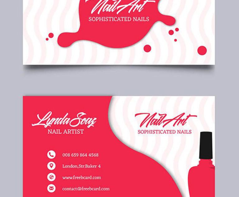 card visit nail