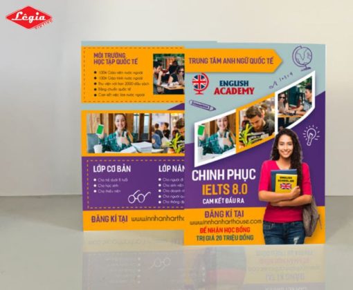 Cập Nhật Mẫu Tờ Rơi Trung Tâm Tiếng Anh Bắt Mắt & Sáng Tạo