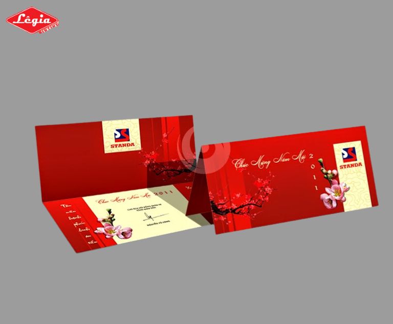 Mẫu thiệp Tết bắt mắt