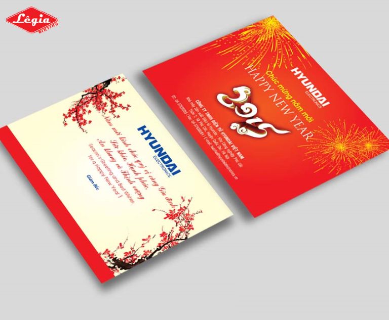 Mẫu thiệp tết đầy màu sắc