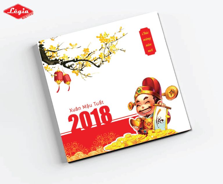 in thiệp Tết quận Hai Bà Trưng Mẫu thiệp tết thiết kế đơn giản
