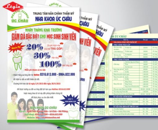 In Tờ Rơi Nha Khoa Đẹp, Chất Lượng & Giá Tốt