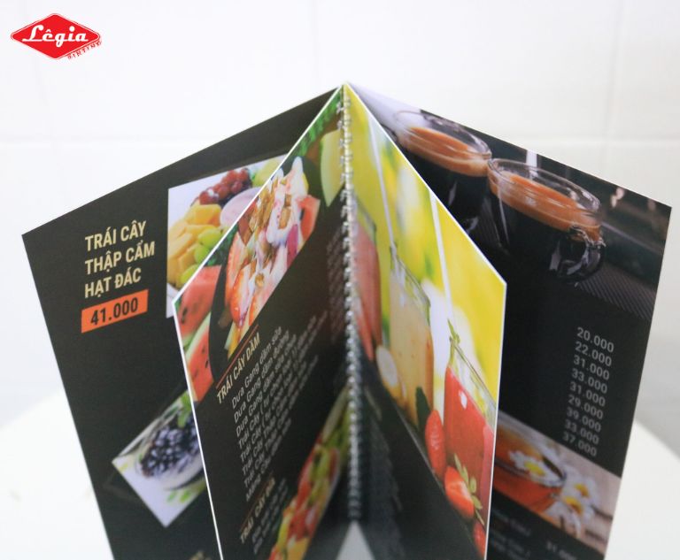 Menu bìa cứng giá rẻ