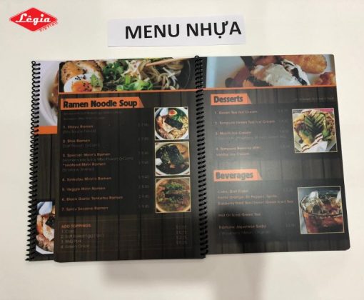 Cập Nhật Một Số Mẫu In Menu Nhựa Giá Rẻ Mà Bạn Nên Biết