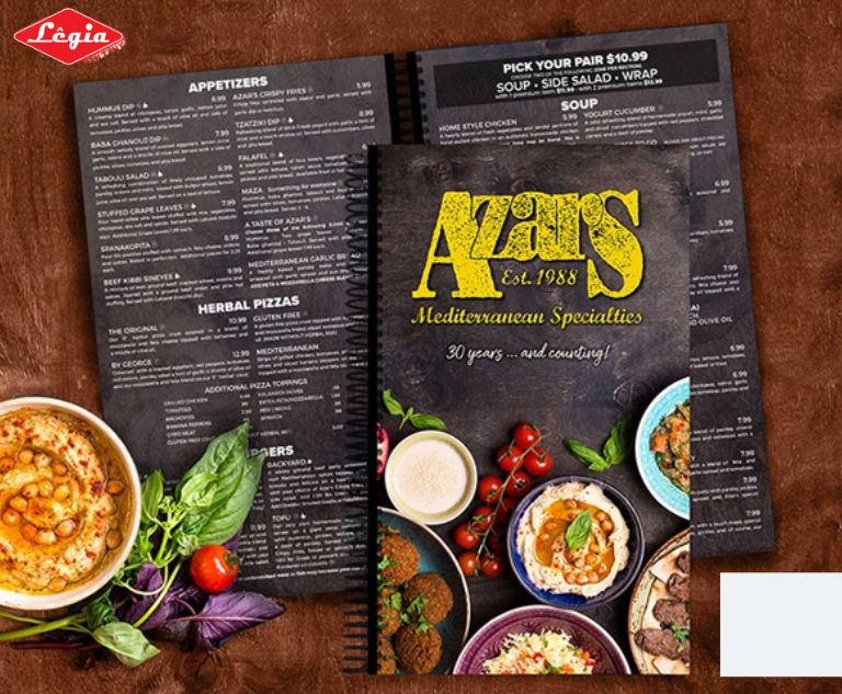 in ấn menu nhựa giá rẻ Menu nhựa nhà hàng sang trọng