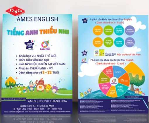 Cập Nhật Mẫu Tờ Rơi Trung Tâm Tiếng Anh Bắt Mắt & Sáng Tạo