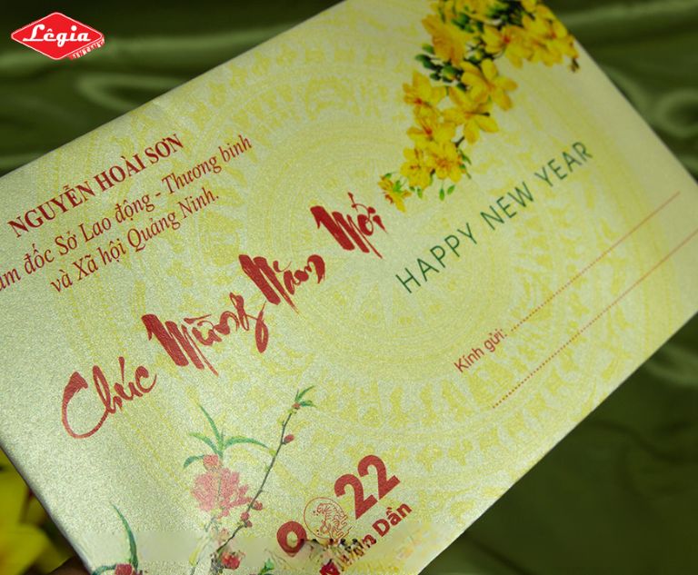 Tiêu chuẩn in phong bì Tết số lượng ít tại xưởng in Lê Gia