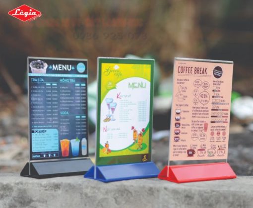 Mẫu In Menu Nhựa Mica Ấn Tượng Không Thể Bỏ Qua