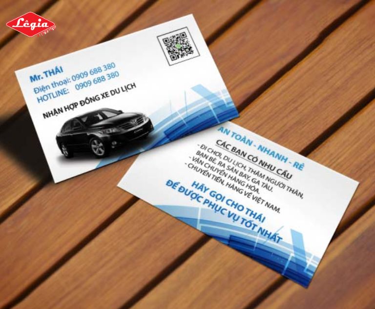 card visit xe dịch vụ Card visit dịch vụ thuê xe du lịch