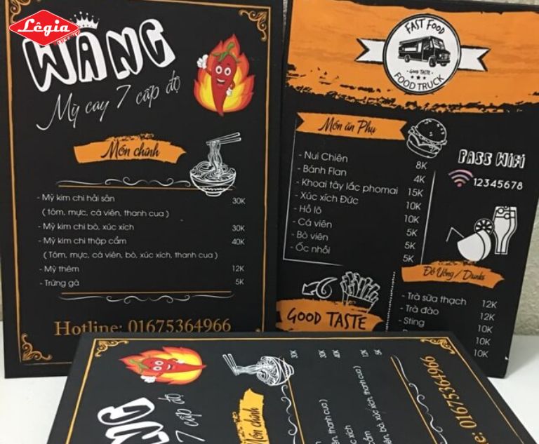 Cấu tạo của menu cứng