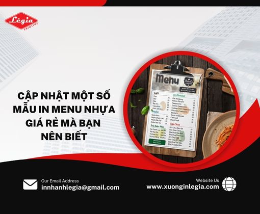 In Menu Nhựa Giá Rẻ