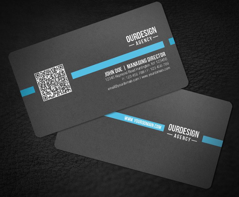 mẫu card visit kinh doanh In mã QR lên card visit cực hay, mang lại sự tiện lợi