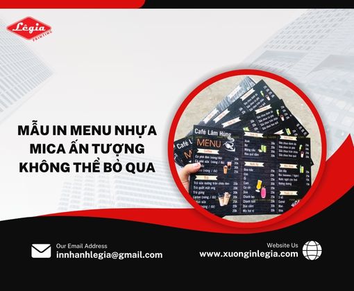 In Menu Nhựa Mica