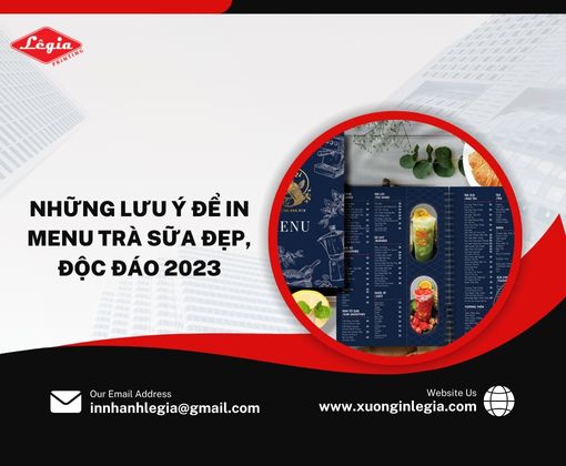 In Menu Trà Sữa