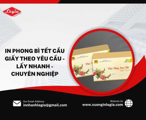 In phong bì Tết Cầu Giấy