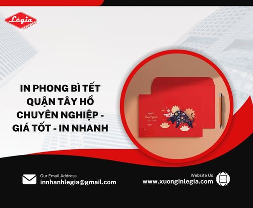 in phong bì chúc Tết quận Tây Hồ