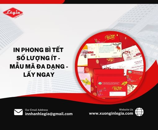 in phong bì Tết số lượng ít