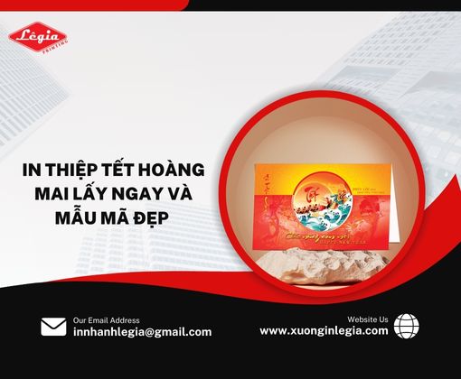 in thiệp tết Hoàng Mai