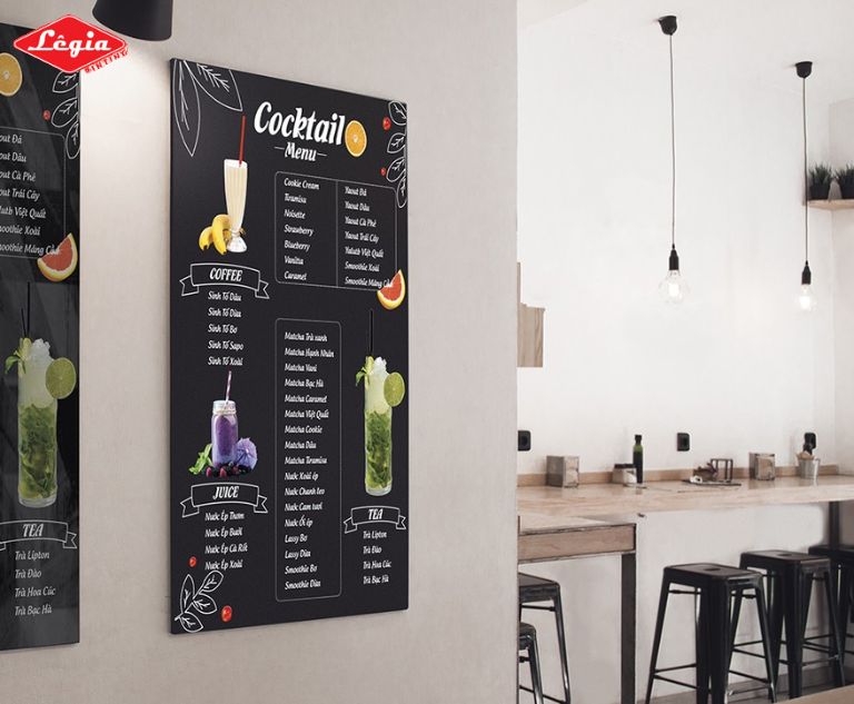 Lợi ích của việc in menu treo tường