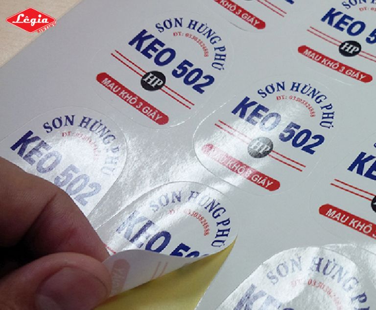 Mẫu in decal nhựa sữa sắc nét
