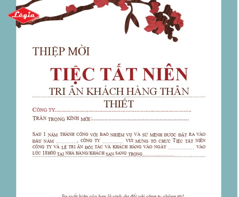 in thiệp mời tất niên