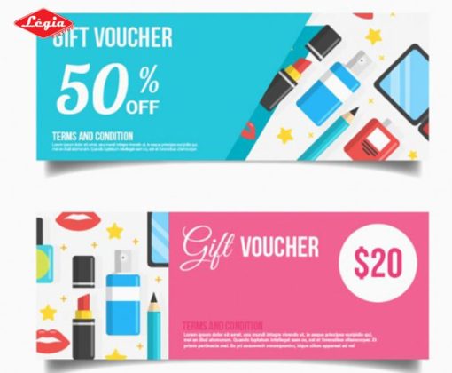 In Voucher Mỹ Phẩm Mẫu Mã Đẹp – Giá Tốt Tại Xưởng In Lê Gia