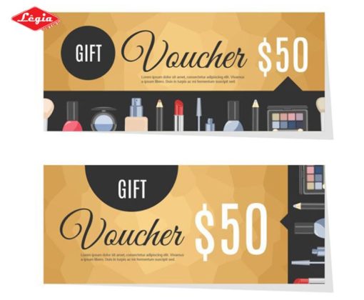 In Voucher Mỹ Phẩm Mẫu Mã Đẹp – Giá Tốt Tại Xưởng In Lê Gia