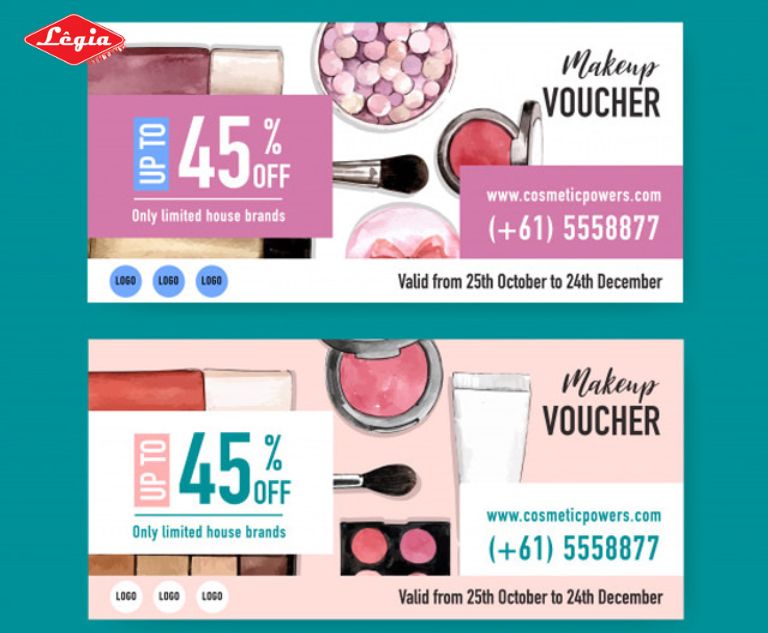 Mẫu voucher với hình ảnh thu hút, bắt mắt