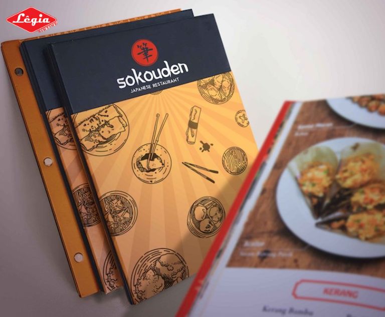Menu cứng thiết kế thời thượng