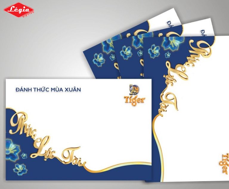 Quảng bá hình ảnh thương hiệu trên phong bì chúc Tết
