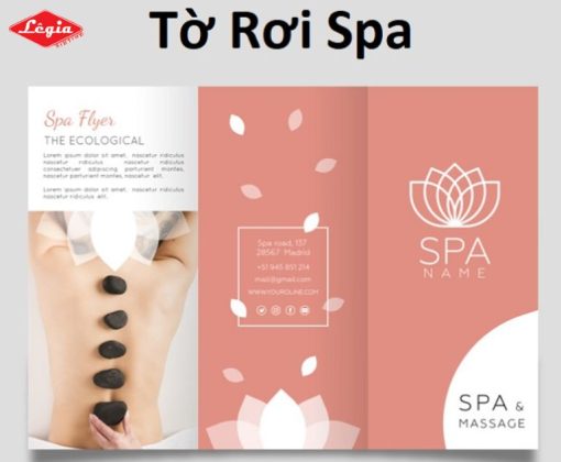 Mẫu Tờ Rơi Spa Sang Trọng & Bắt Mắt