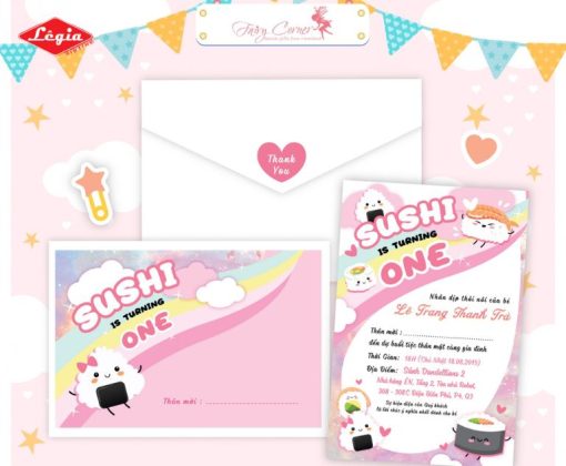 In Thiệp Mời Thôi Nôi Sinh Nhật
