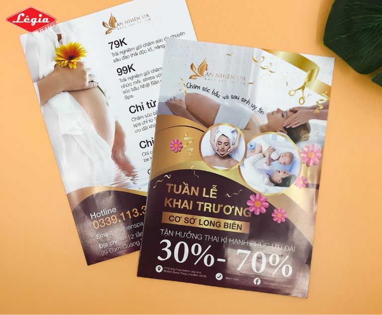 Tờ rơi spa thời thượng